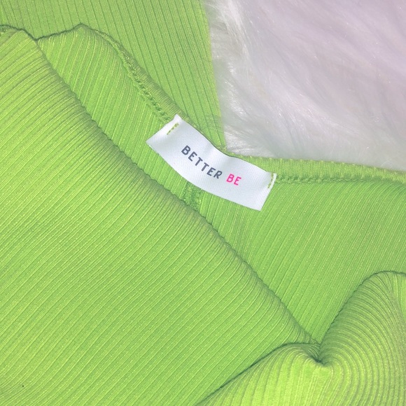 NWOT Open Back Lime Green Midi Dress Small - Picture 8 of 8